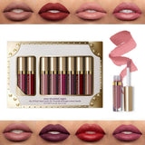 HOT 8Pcs Professional Lip Glaze Gloss Waterproof Makeup Matte Non-sticky Lipsticks