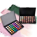 40 Color Eye Shadow Palette Cream Long Last Eyeshadow Smoky Earth Style Shimmer Eyeshadow Palette Matte Cosmetic Easy to Wear