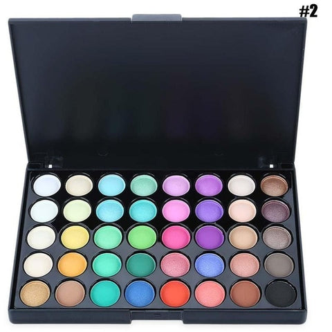 40 Color Eye Shadow Palette Cream Long Last Eyeshadow Smoky Earth Style Shimmer Eyeshadow Palette Matte Cosmetic Easy to Wear