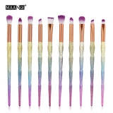 MAANGE 4/10Pcs New Diamond Makeup Brushes Set Women Foundation Powder Blush Eye shadow Lip Cosmetic Colorful for Make Up Tools