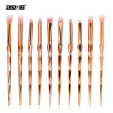 MAANGE 4/10Pcs New Diamond Makeup Brushes Set Women Foundation Powder Blush Eye shadow Lip Cosmetic Colorful for Make Up Tools