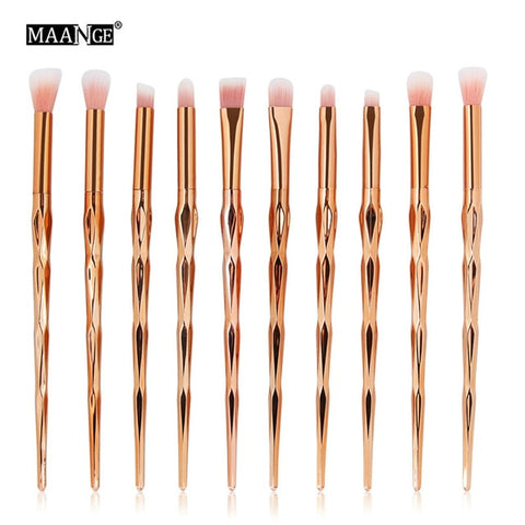 MAANGE 4/10Pcs New Diamond Makeup Brushes Set Women Foundation Powder Blush Eye shadow Lip Cosmetic Colorful for Make Up Tools