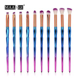 MAANGE 4/10Pcs New Diamond Makeup Brushes Set Women Foundation Powder Blush Eye shadow Lip Cosmetic Colorful for Make Up Tools