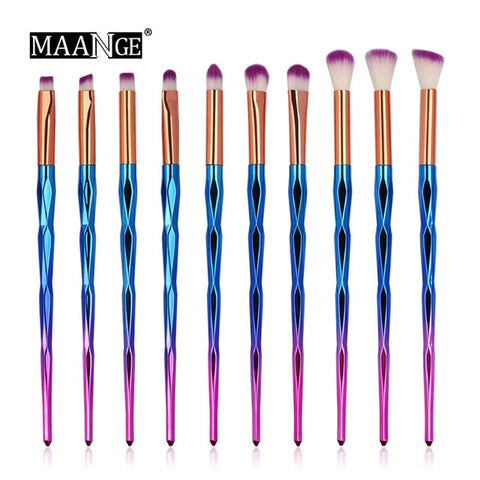 MAANGE 4/10Pcs New Diamond Makeup Brushes Set Women Foundation Powder Blush Eye shadow Lip Cosmetic Colorful for Make Up Tools