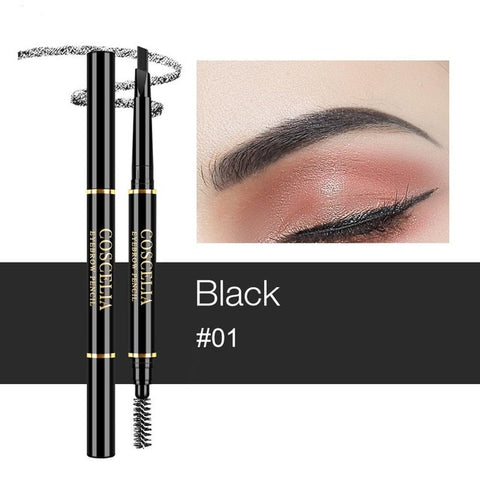 COSCELIA 6 Colors Double-Sided Eyebrow Pencil For Makeup Lasting Pen For Eyebrow Cosmetics Easy to Draw Tool Pencil