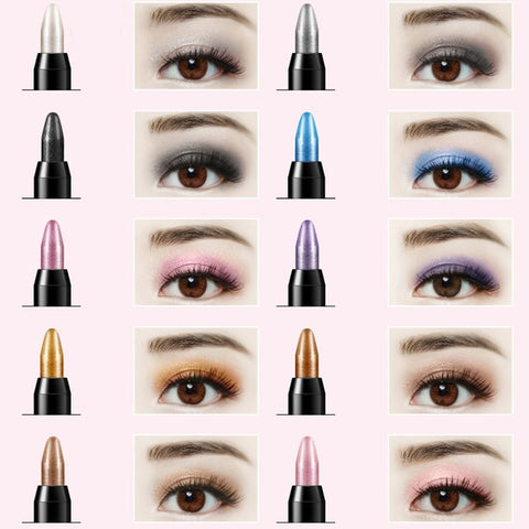 Waterproof Highlighter Eyeshadow Pencil Cosmetic Glitter Eye Shadow Eyeliner Pen