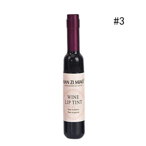 LEARNEVER New Arrival Wine Red Korean Style Lip Tint Baby Pink Lip For Women Makeup Liquid Lipstick Lip gloss red lips Cosmetic