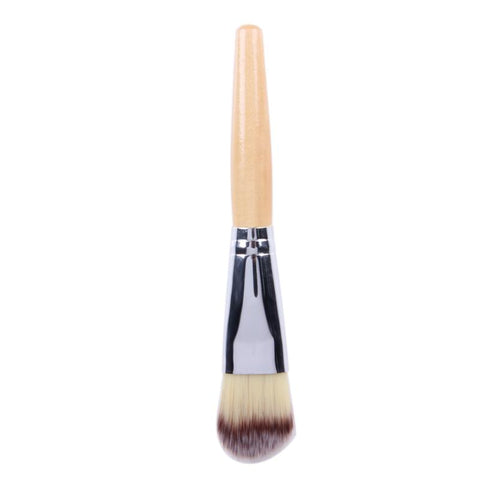 Facial Mask Brush Woman Cosmetic Tool Makeup Foundation Brush Fiber Hair Bamboo Handle Powder Concealer Face Mask Brush